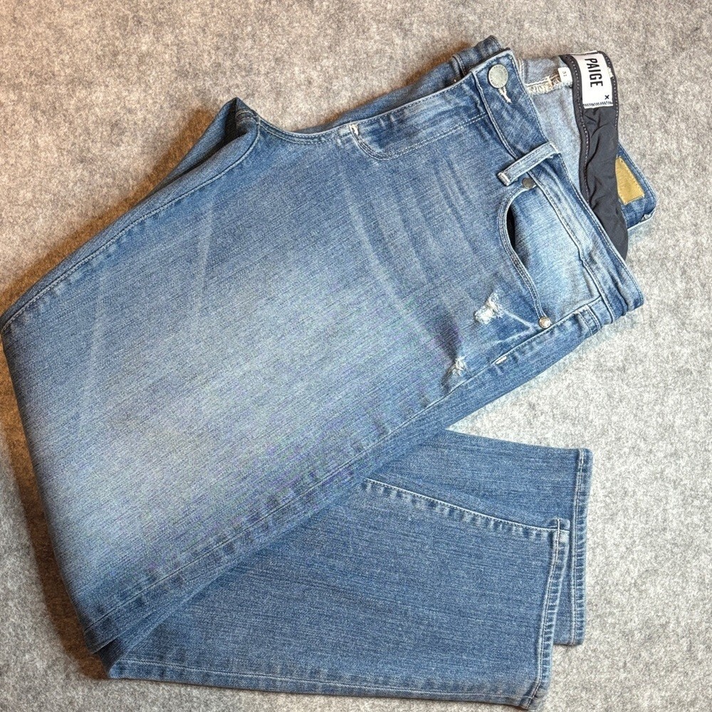 ๐ PAIGE Skyline Ankle Peg Jeans โ Whitley Wash โ Size 31 ๐ - Picture 1 of 15